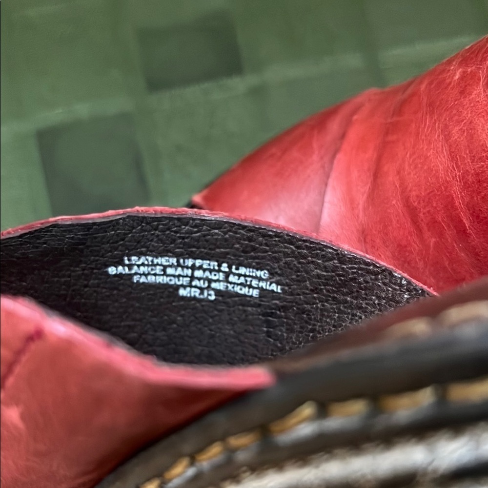 Women's Born Red Leather Sandals - Picture 8 of 9